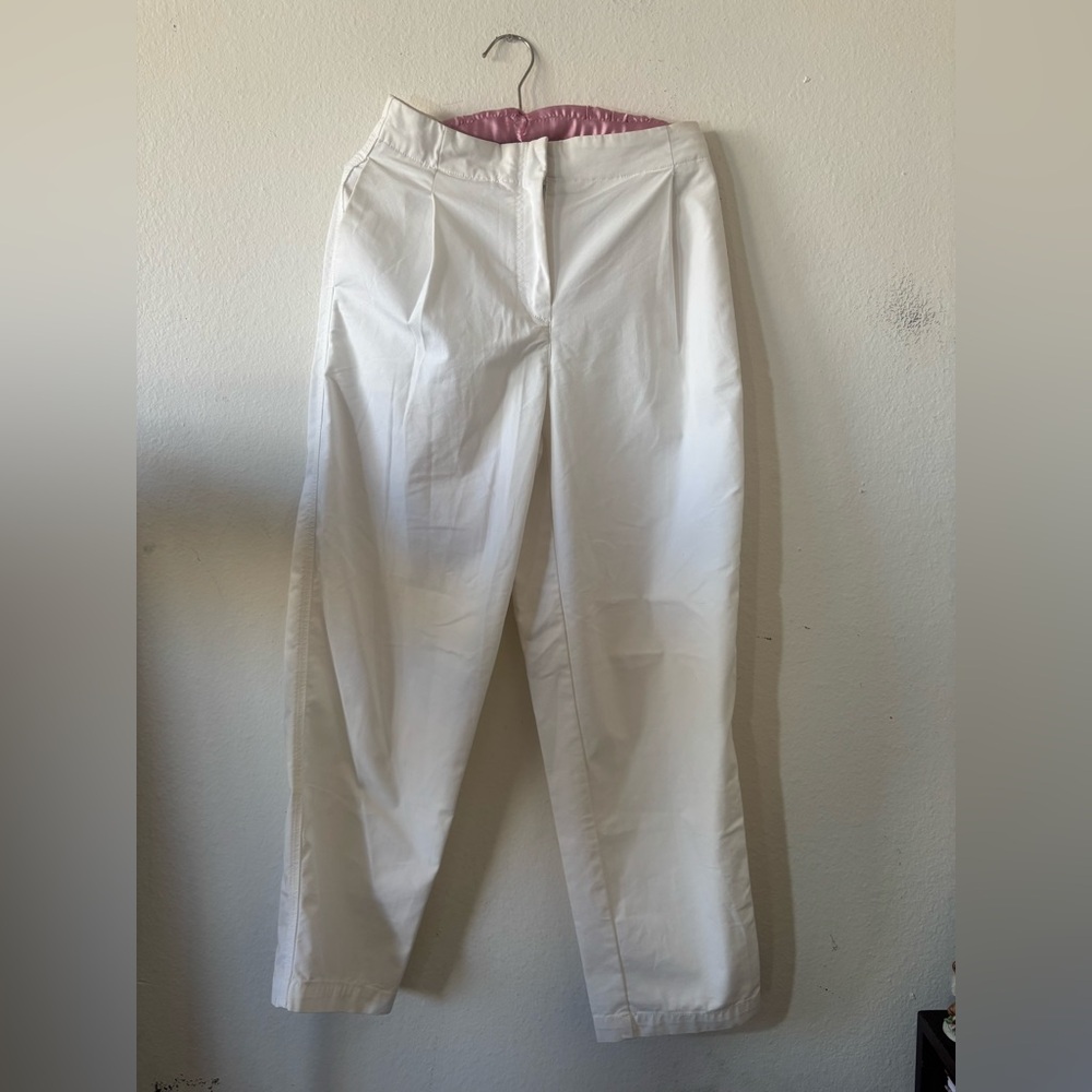White Wilfred spring trousers